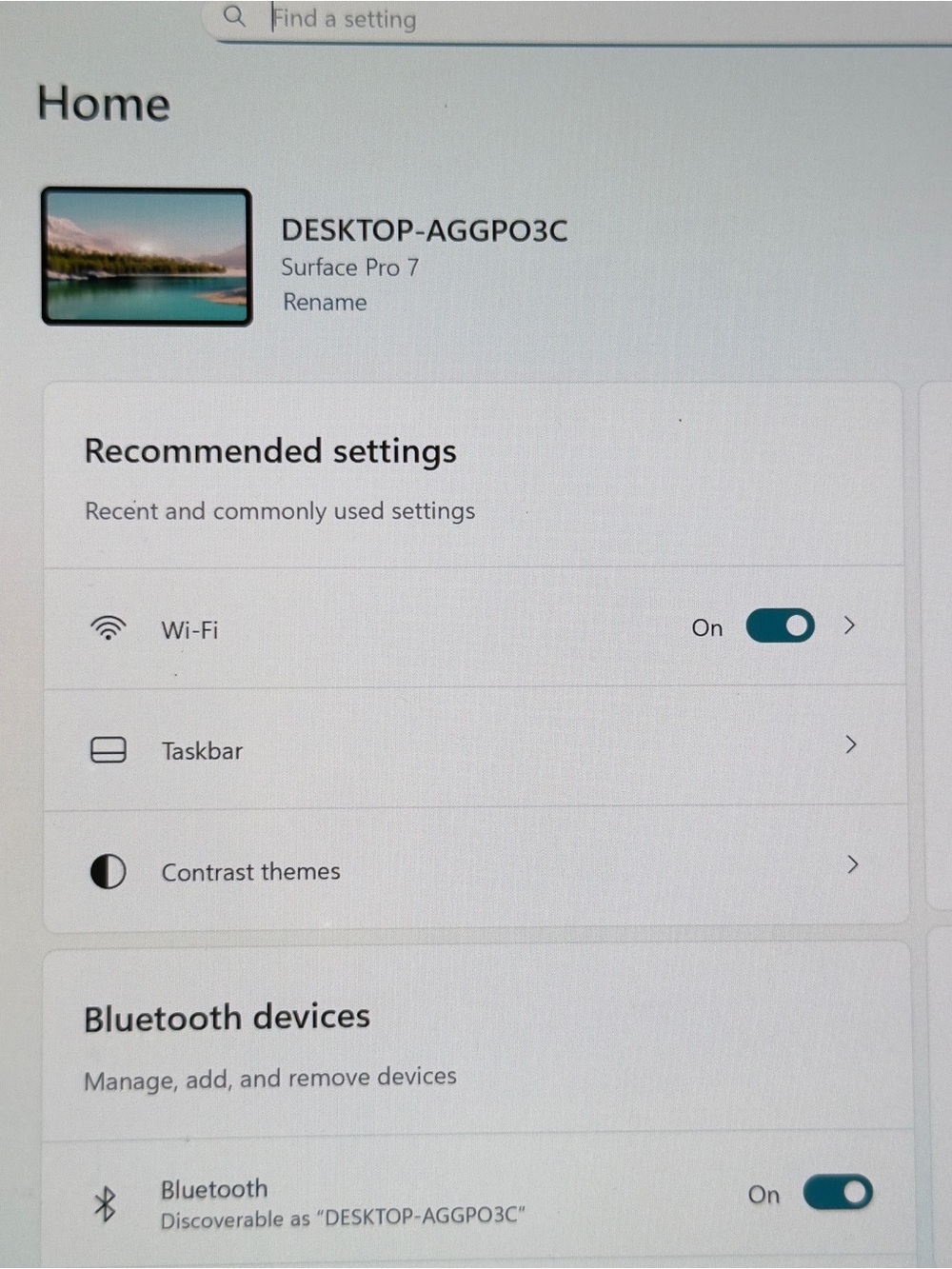 Microsoft Surface Pro 7 - White Display with Teal Accents